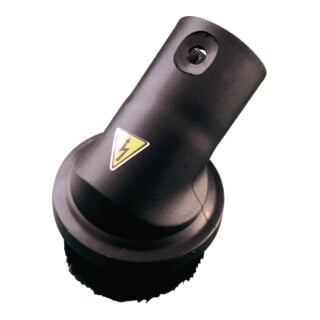 cleancraft Runddüse mit Bürste antistatisch Ø 32 mm