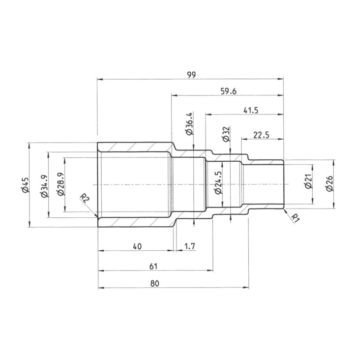 cleancraft Universaladapter Ø 36/32/26 antistatisch
