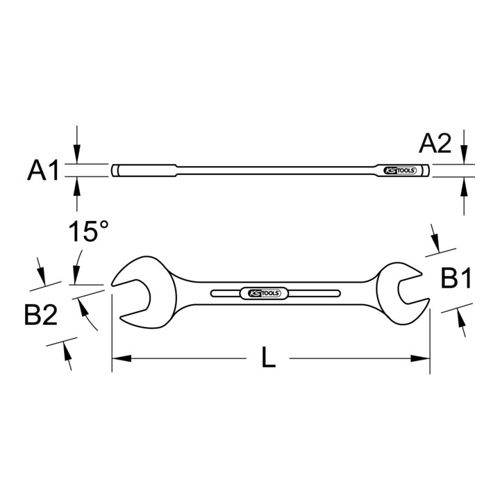 Clés à fourche CHROMEplus, 8x9mm