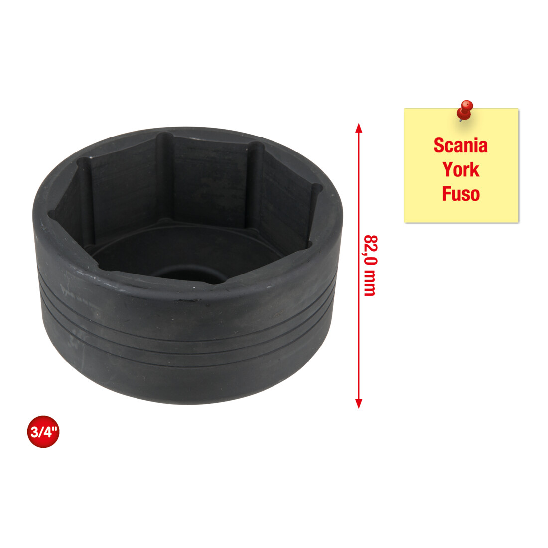 Clés d'écrous d'essieu pour Scania, York et Fuso, 95 mm KS Tools