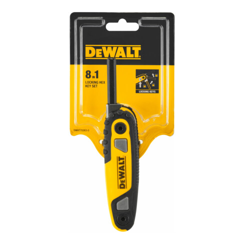 Clés hexagonales internes DEWALT jeu de poches métrique 8 pces DWHT0-70263