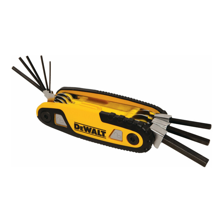 Clés hexagonales internes DEWALT jeu de poches métrique 8 pces DWHT0-70263