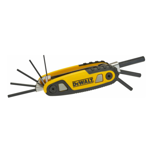 Clés hexagonales internes DEWALT jeu de poches métrique 8 pces DWHT0-70263