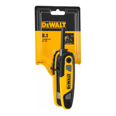 Clés hexagonales internes DEWALT jeu de poches métrique 8 pces DWHT0-70263