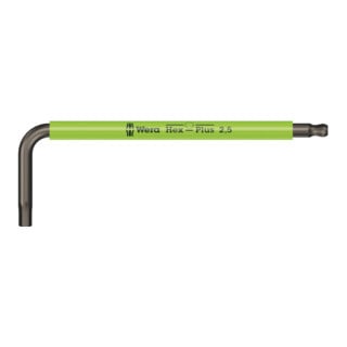 Clés mâles coudées Wera 950 SPKS Multicolour, métrique, BlackLaser, 2,5 x 63 mm