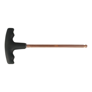 KS Tools BERYLLLIUMplus Clé hexagonale à six pans creux, poignée en T avec tête sphérique