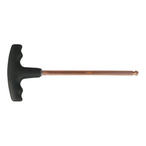 KS Tools BERYLLLIUMplus Clé hexagonale à six pans creux, poignée en T avec tête sphérique