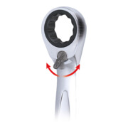 Clé à cliquet annulaire  KS Tools, réversible (métrique)-5