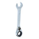 Clé à cliquet KS Tools extra courte, réversible (métrique)-1