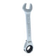 Clé à cliquet KS Tools extra courte, réversible (métrique)-3