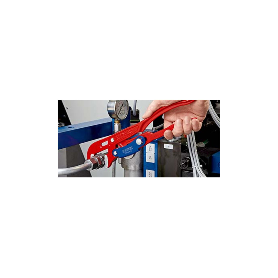 Clés serre-tubes en «S», avec réglage rapide Knipex