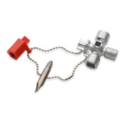 Clés universelles pour armoires de commande, pour toutes les armoires et systèmes de fermeture standard Knipex