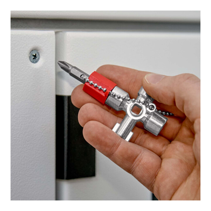 Clés universelles pour armoires de commande, pour toutes les armoires et systèmes de fermeture standard Knipex