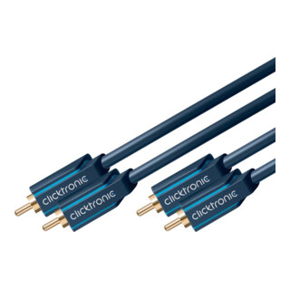 Clicktronic Câble audio stéréo 5m 70381