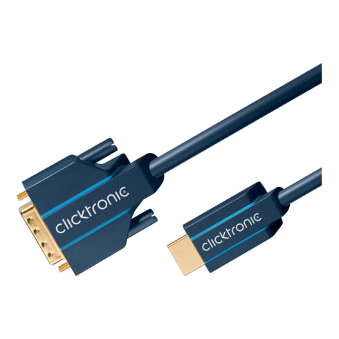 Clicktronic HDMI/DVI-Adapterkabel 1m 70340