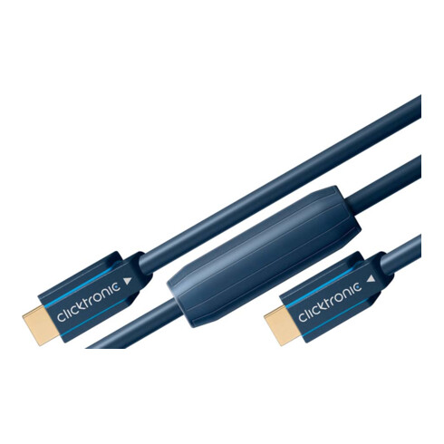 Clicktronic HDMI-Kabel aktiv,Ethernet 30m,FullHD/3D-TV 70089