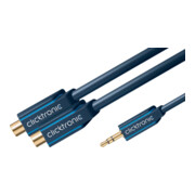 Clicktronic MP3 Y-Adapter 0,10m 70492-1