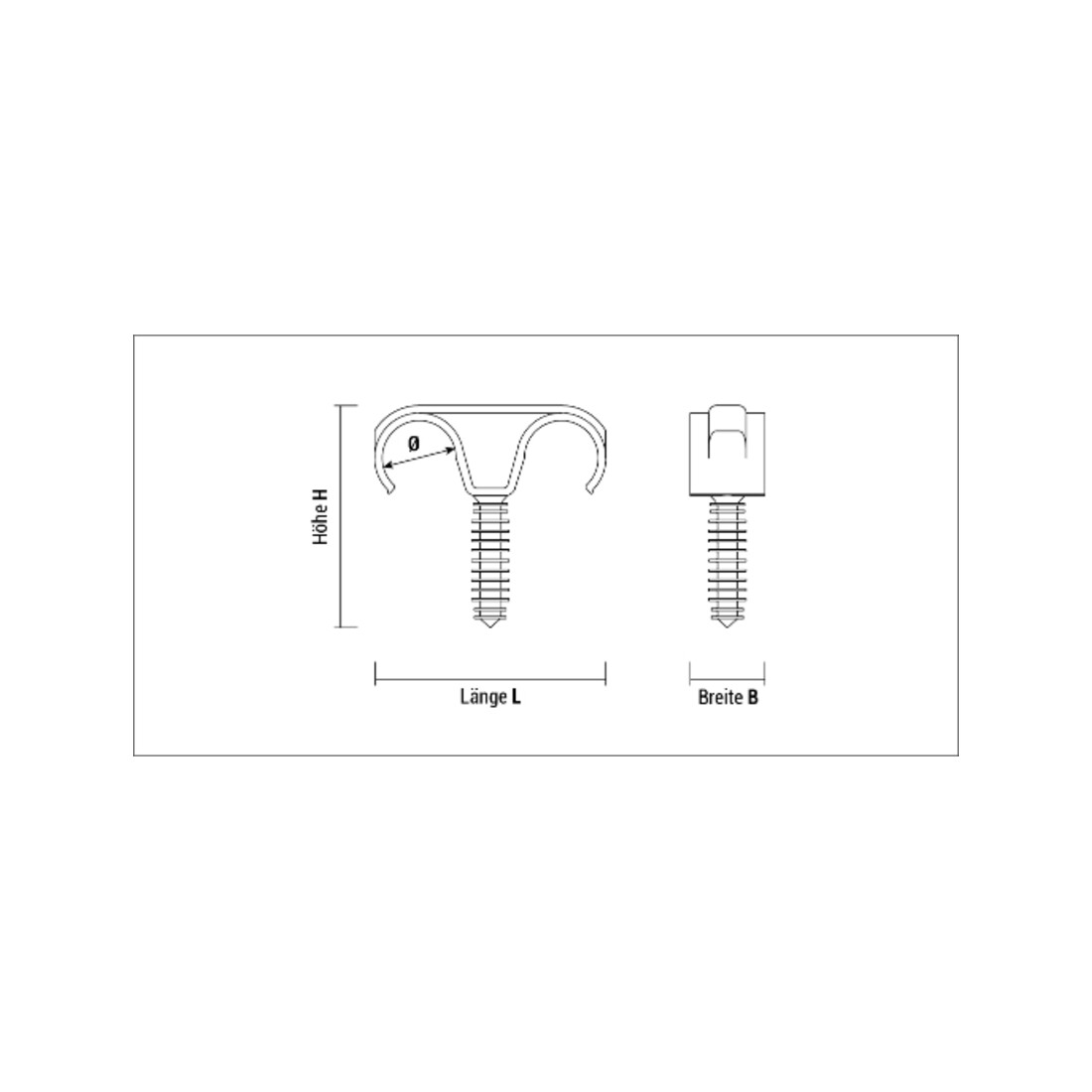 Clip nylon taclip double 18 Ref. FTD (50 pcs) CELO