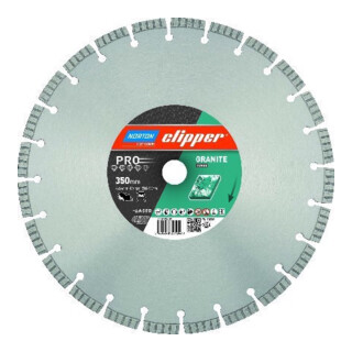CLIPPER Diamant-Trennscheibe 350x 25,4mm Granit Turbo Laser
