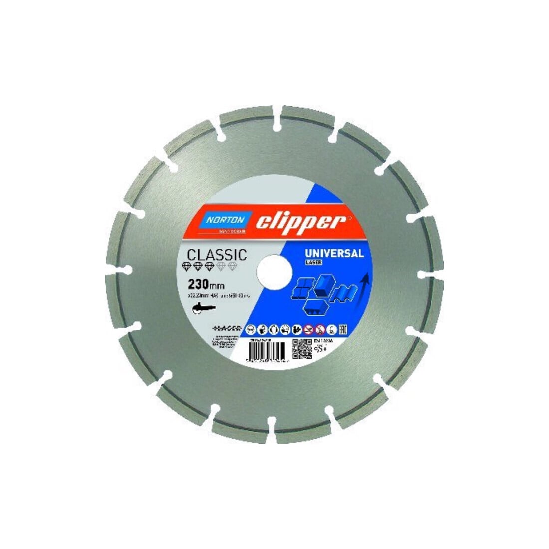 CLIPPER Diamant-Trennscheibe Classic Univ. Laser 230x22,23 mm
