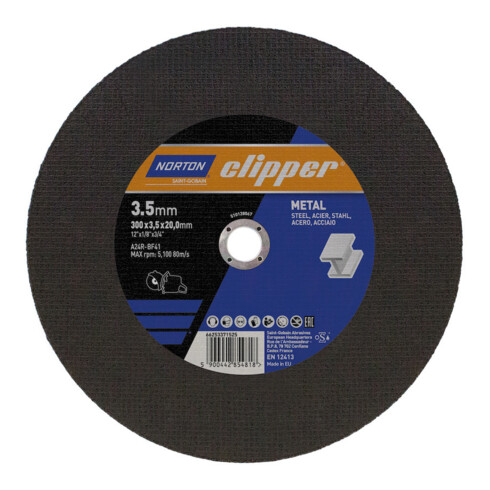 CLIPPER Disque à tronçonner métal A24R-300x3,5x20mm