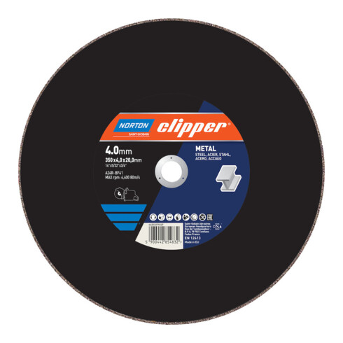 CLIPPER Disque à tronçonner métal A24R-350x4,0x20mm