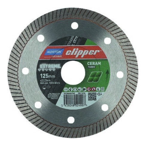 CLIPPER Disque de coupe diamant Extreme Ceramic 115x22,23