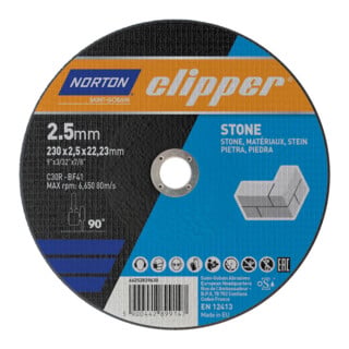 CLIPPER Disque de séparation pierre C30R-230x2,5x22,23mm