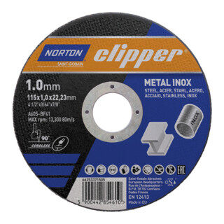 CLIPPER Trennscheibe Metall-Inox A60S-115x1.0x22.23mm