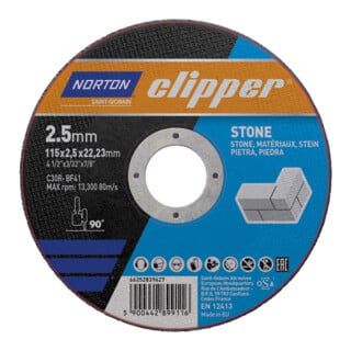 CLIPPER Trennscheibe Stein C30R-115x2.5x22.23mm