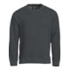 Clique Felpa Classica Girocollo, antracite melange, taglia unisex: 3XL-1