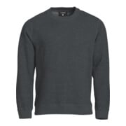Clique Felpa Classica Girocollo, antracite melange, taglia unisex: 3XL