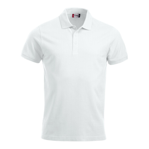 Clique Polo-Shirt Classic Lincoln, bianco, taglia unisex: M