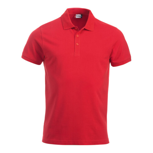 Clique Polo-Shirt Classic Lincoln, rosso, taglia unisex: S