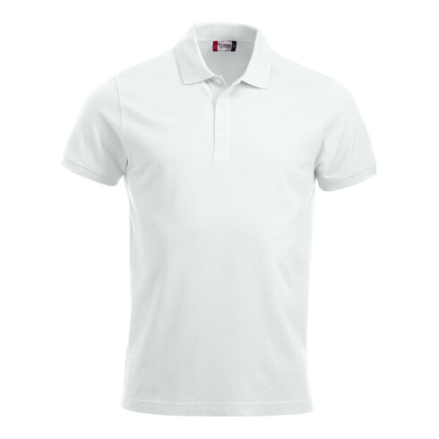 CLIQUE Poloshirt Classic Lincoln, wit, Uniseks-maat: 2XL