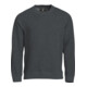 Clique Sweatshirt Classic Roundneck, antraciet gemêleerd, unisex maat 3XL-1