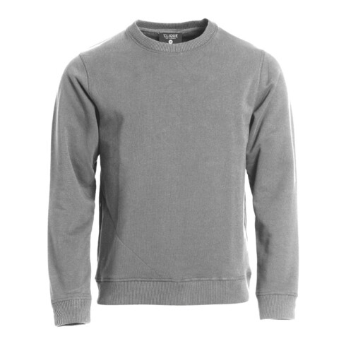 CLIQUE Sweatshirt Classic Roundneck, grijs-gem&#234;leerd, Uniseks-maat: L