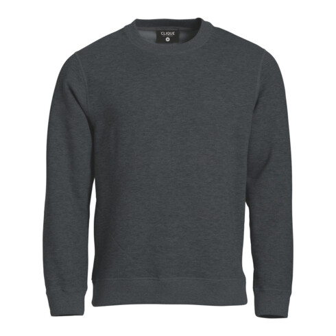 CLIQUE Sweatshirts Col rond Classic, anthracite chiné, Taille unisexe: 2XL