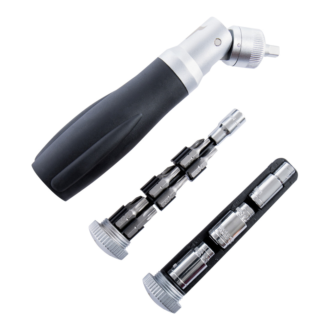 Cliquet combiné 1/4" avec douilles et embouts dans une pochette STIER, 21 pièces