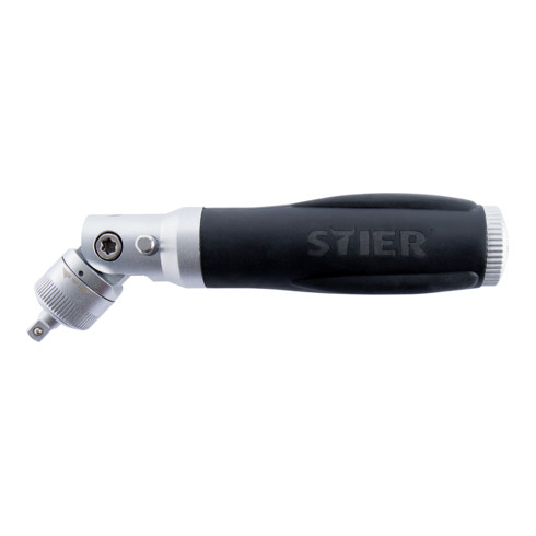 Cliquet combiné 1/4" avec douilles et embouts dans une pochette STIER, 21 pièces