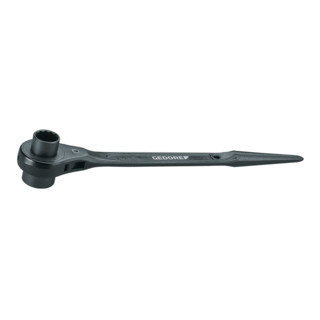 Cliquet de construction en acier Gedore avec double hexagone