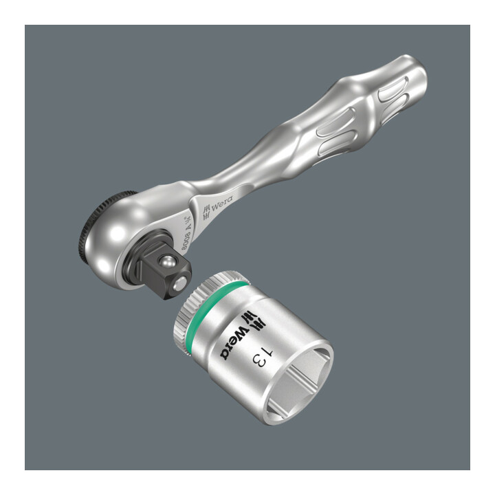 Cliquet de précision Wera “Zyklop Mini 3” réversible, 1/4 pouce, Type: 1/4