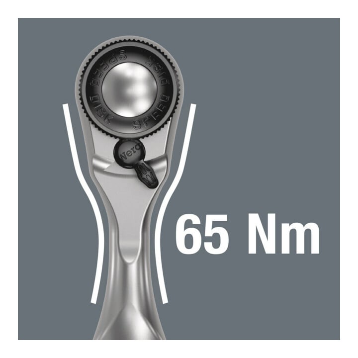 Cliquet de précision Wera “Zyklop Mini 3” réversible, 1/4 pouce, Type: 1/4