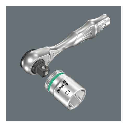 Cliquet de précision Wera “Zyklop Mini 3” réversible, 1/4 pouce, Type: 1/4