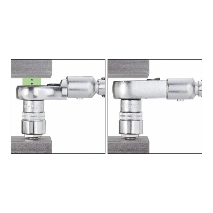 Cliquet emboîtable compact avec commutateur intégré 2-1/2 Pouces HAZET