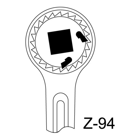 Cliquet réversible 2193 Z-94 1 po. 40 dents L. 720 mm avec carré travers. GEDORE