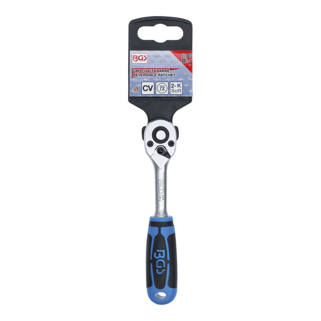 Cliquet réversible 6,3 mm (1/4") BGS