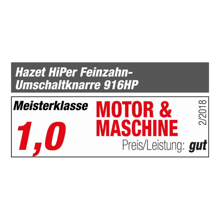 Cliquet réversible à denture fine HiPer 916HP HAZET