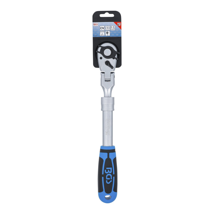 Cliquet réversible extensible inclinable BGS, 12,5 mm (1/2"), 350 - 490 mm