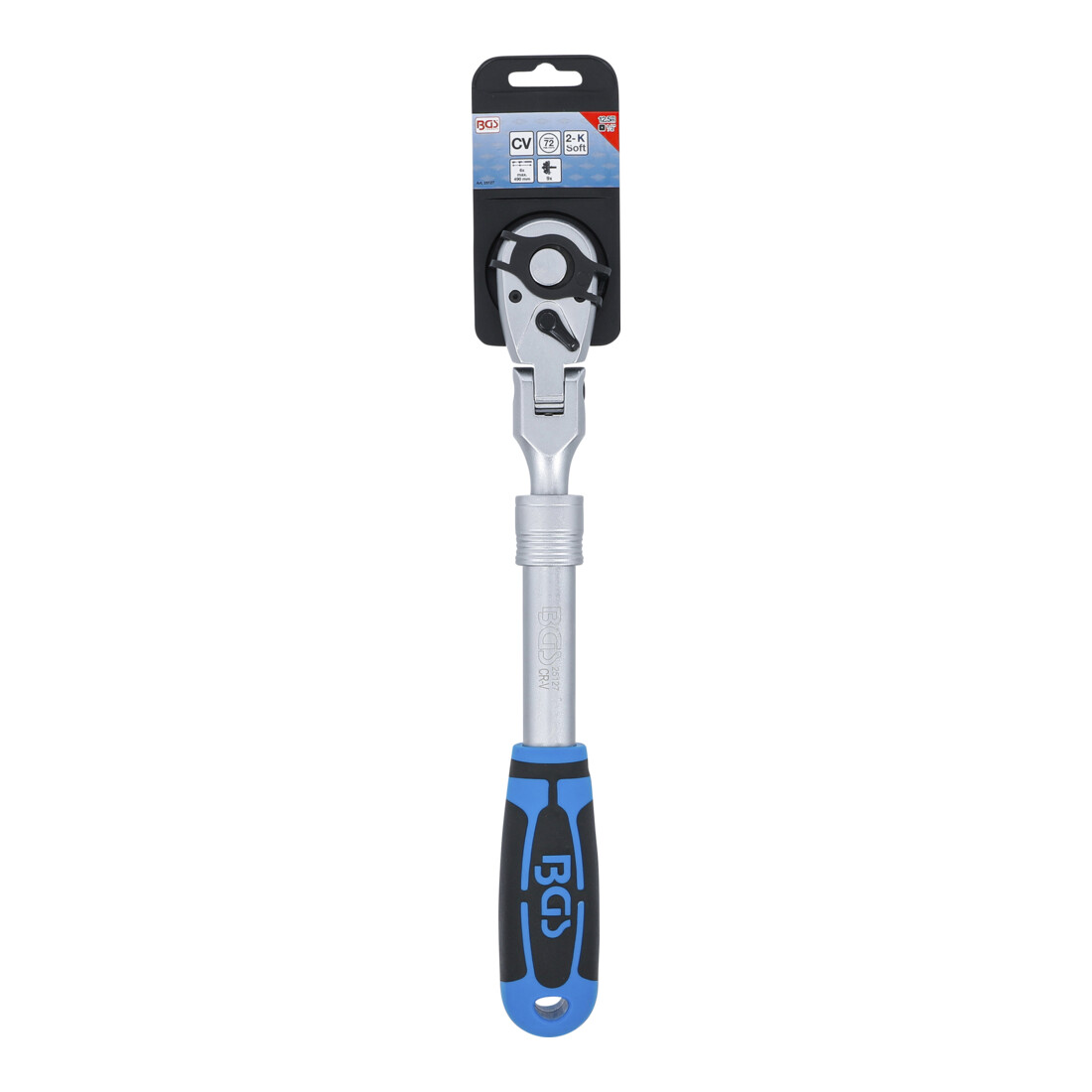Cliquet réversible extensible inclinable BGS, 12,5 mm (1/2"), 350 - 490 mm